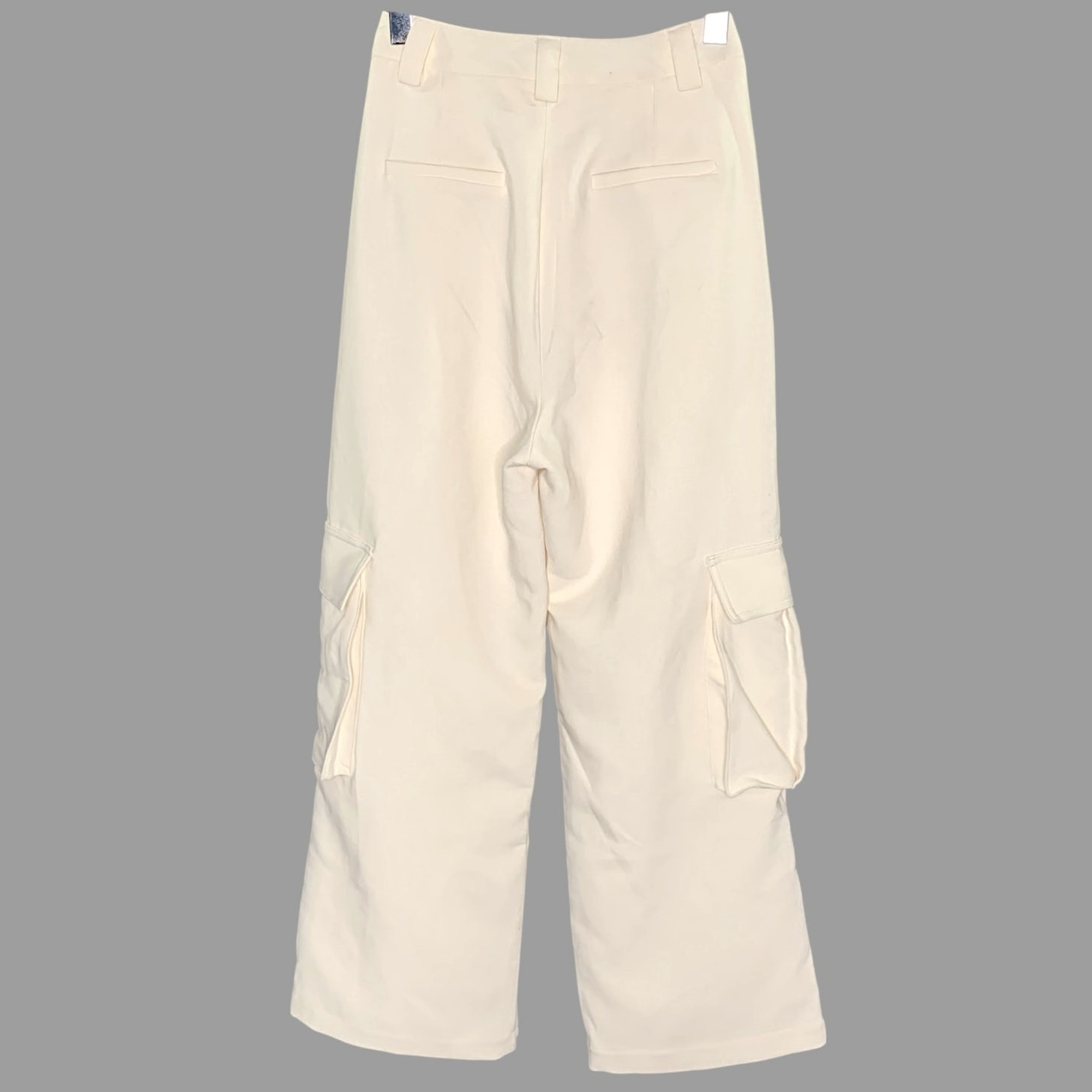 Dissh Willa High Waisted Cargo Pants 2 Cream Ivory Wide Leg Clean Girl Norm — image 2 of 8